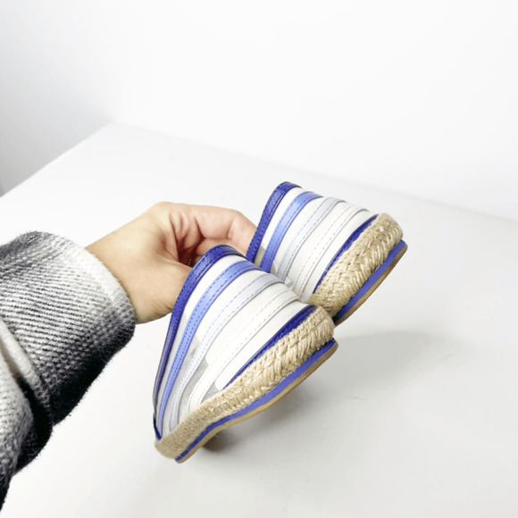 AERIN Marion Espadrilles Women's Mesh Flats blue ombre slip on unlined 8 - Picture 5 of 6